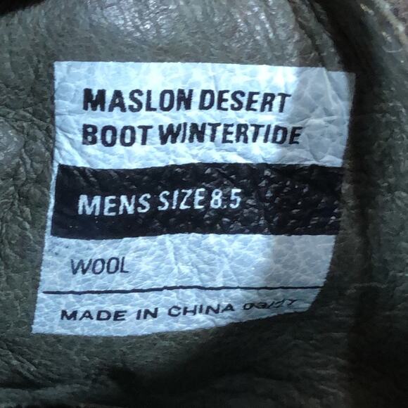 Seavees Maslon Desert Boot Wintertide Green Camo Wool Chukka Boots Mens Size 8.5 main image 5